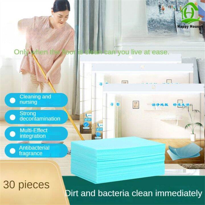 Happy Houses 30pcs Floor Cleaner Cleaning Sheet Mopping The Floor ...