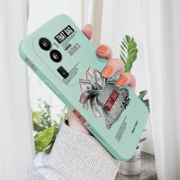 เคสโทรศัพท์สำหรับ OPPO Reno10 Pro + 5G เคสสนุกสนานสร้างสรรค์กระเป๋าแบงค์ดอลลาร์เป็นเคสโทรศัพท์ดีไซน์ด้านข้างพิมพ์ขอบสี่เหลี่ยมรูปแบบของเหลวปลอกซิลิโคนเคสป้องกันทนแรงกระแทกกล้องคลุมทั้งหมด