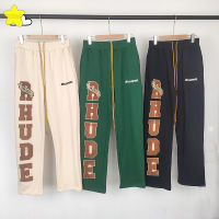 Hip Hop Multi Pocket Cylinde Sweatpants ผู้ชายผู้หญิงผ้าขนหนูปักโลโก้ Cylinde Casual กางเกงสีดำสีเขียว Apricot กางเกง Tags