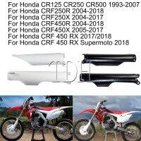 ★♂ฝาครอบป้องกันป้องกันท่อตะเกียบหน้ารถจักรยานวิบากโมโตครอส Enduro สำหรับ Honda CR125 CR250 CR500 1993-2007 CRF250R CRF450R 2004-14