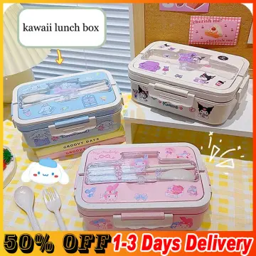 Sanrio Hello Kitty Bento Box 2021 New Cartoon Melody Fresh-keeping Box  Sealed Box Kitchen Food