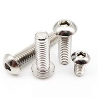 50pcs UNC 2#-56 4#-40 6#-32 8#-32 US Coarse Thread 304 stainless steel Allen Hex Hexagon Socket Button Head Screw Bolt ISO7380 Nails Screws Fasteners