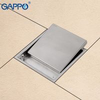 Dishracks &amp; Sink accessories《Yohi metals》 GAPPO ท่อระบายน้ำที่พื้นฝักบัวอาบน้ำแผ่นสแตนเลสสี่เหลี่ยม,Y85508กรองท่อระบายน้ำที่พื้นกันกลิ่นTraps &amp; DrainsPipe Fittings &amp; Accessories