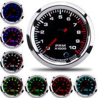 52มม. Tachometer รถ Moto LCD ดิจิตอล7สีจอแสดงผล Tacom 0-10000 Rpm Meter Gauge Fit สำหรับ4 6 8กระบอกสูบ Speedometer