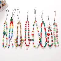 2023 Christmas Series Mobile Phone Chain Lanyard New Jewelry for Women Simple Santa Claus Beaded Non-slip Telephone Case Rope