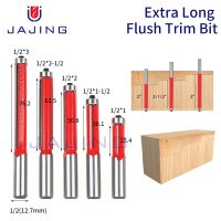 1pc 1/2 Shank 2－3－Flush Trim Router Bit พร้อมแบริ่งสําหรับไม้รูปแบบแม่แบบบิตทังสเตนคาร์ไบด์มิลลิ่งคัตเตอร์สําหรับไม้