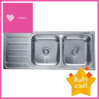 ซิงค์ฝัง 2หลุม 1ที่พักซ้าย HAFELE HERCULES 495.39.305 สเตนเลสBUILT-IN SINK HAFELE HERCULES 495.39.305 2B1LD STAINLESS STEEL **หมดแล้วหมดเลย**