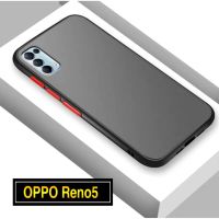 [คุณภาพดี] CASE OPPO RENO5 5G เคสกันกระแทก ปุ่มสีผิวด้าน ขอบนิ่มหลังแข็ง เคสโทรศัพท์ ออฟโป้ OPPO RENO5 พร้อมส่ง [ ส่งจากไทย ]