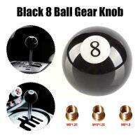 【LZ】✒✶  8 Eight Pool Billiard Ball Gear Shift Knob w/ Adapter Quality Lever Shifter AT/MT Acrylic High Universal Black Vehicle Head O3X9