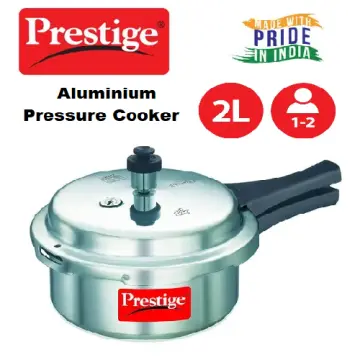 Prestige Popular Aluminium Pressure Cooker, 2 Liters 