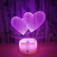 Nighdn 3d Lamp Illusion Night Light Bedroom Lights Decoration Romantic Valentines Day Gift Birthday Present for Girlfriend Wife Ceiling Lights