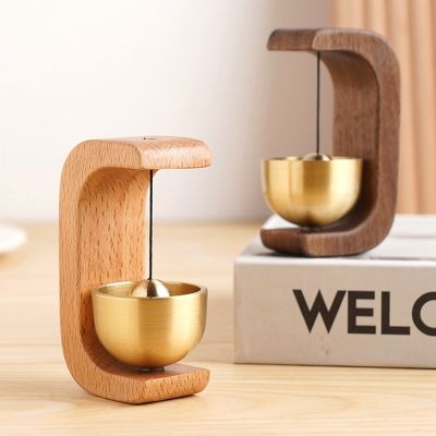 ℗☾┅ Entrance Wireless Doorbell Shopkeepers Bell Wind Chimes Wooden Bell for Opening Door Alert Home Small Bell Housewarming Gift 초인종