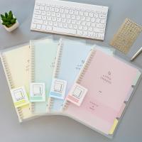 1PC Paper Thickened Macaron Binder Notebook Binder Cover Removable B5 A4 A5 Diary Coil Shell Note Books Pads