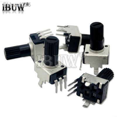 【jw】☍ 10pcs RV09 12.5mm Shaft 1k 2k 5k 10k 20k 50k 100k 0932 Adjustable Resistor 9 Type 3pin Potentiometer IBUW