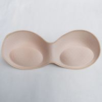 2 pieces Super Thick Inserts Push Up Breast Enhancer Cups Removable Sewn Edges Bra Padding Inserts for Womens Sports Cups Bra