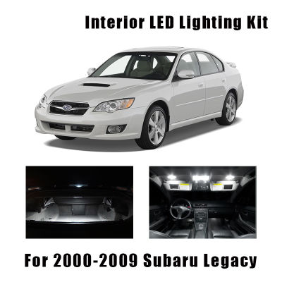 12pcs White Car LED Bulbs Interior Map Dome Light Kit Fit For 2000-2007 2008 2009 Subaru Legacy Trunk Door License Plate Lamp