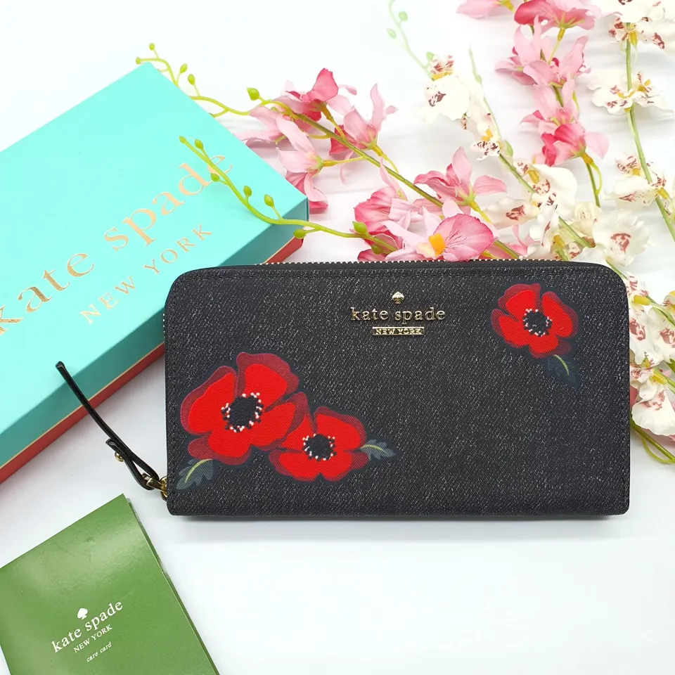 Kate spade poppy outlet wallet