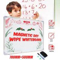 Magnetic Whiteboard Writing Board Double Side With Pen Erase Magnets Buttons For Office School 500x700MM