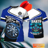 2023 New Newest NewFashion Sports Darts Player Beer Club Games Tattoo Summer Harajuku T-Shirts Unisex Top O-Neck Short Sleeves M Summer Fashion T-shirt