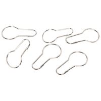 Lot of 300 Iron Shower Curtain Hooks Rings Pear Clips