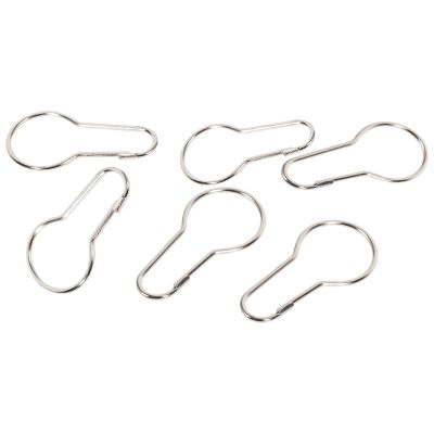 Lot of 300 Iron Shower Curtain Hooks Rings Pear Clips
