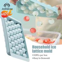 33 Ice Boll Hockey PP Mold Frozen Whiskey Ball Popsicle Ice Cube Silicone Tray Box Lollipop Ice Maker Kitchen Tools Accessories