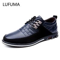 Lufuma 2022ฤดูร้อนใหม่ฤดูใบไม้ร่วงรองเท้าหนังผู้ชายแฟชั่นรองเท้าลำลอง Lace-Up Loafers ธุรกิจงานแต่งงานรองเท้าขนาดใหญ่38-48