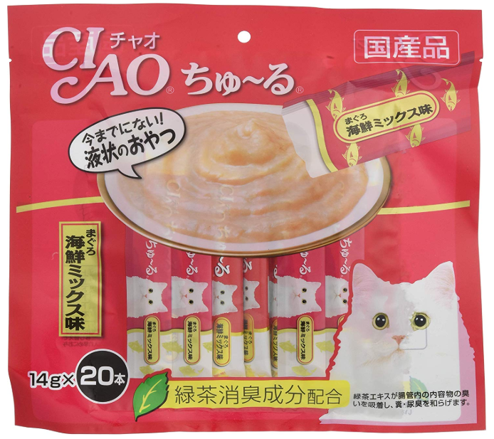 42pets-ciao-churu-เชา-ชูหรุ-14g-20-แถม-4-คละรสให้-ขนมแมวเลีย-แมวเลีย-ขนมแมว-อาหารแมว