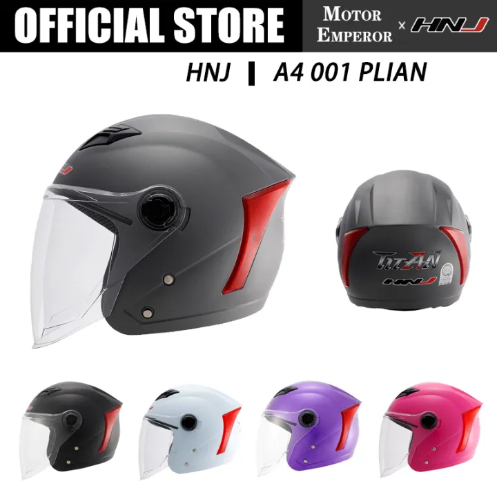 HNJ A4-001PLAIN Women's Motorcycle Helmet Half Helmet Sun Visor General ...