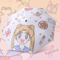 【hot sale】 ❀ B53 Sailor Moon Umbrella Anti-Ultraviolet Sun Folding Vinyl Rain And Dual-Use