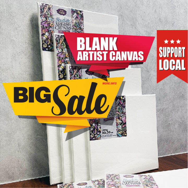 [SG] White Blank Canvas for Painting. Artist Canvases Art Supplies Art