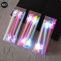 4Pc/Set Glowing Gel Pen Unicorn Pen Stationery Kawaii Gel Ink Pen School Stationery Office Supplies Pen Kids Gifts