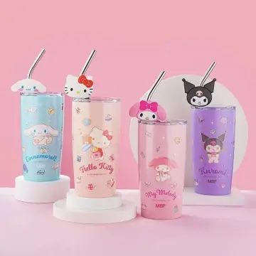 1000ml Sanrio Hello Kitty Kuromi Tumbler Cup Thermal Mug Thermos