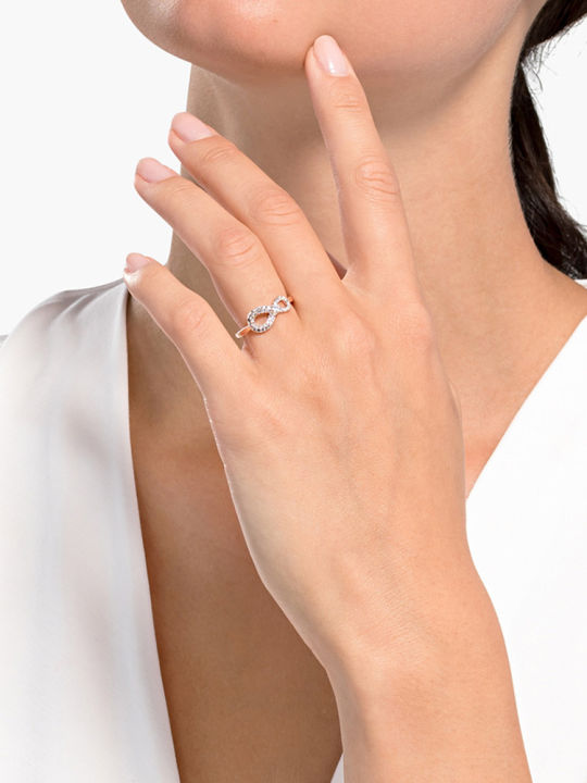 สวารอฟสกี้-infinity-แหวนผู้หญิงของขวัญเครื่องประดับแหวนผู้หญิง-925-เงินสเตอร์ลิงและ-โรสโกลด์-swarovski-swarovski-infinity-ring-women-gift-jewelry-womens-ring-925-sterling-silver-and-rose-goldth