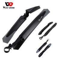 WEST BIKING 1Pair Mountain Bicycle Fender Quick Release Front Rear Cycling Fender Wings Mud Guard Bike Accessories Bike Fender