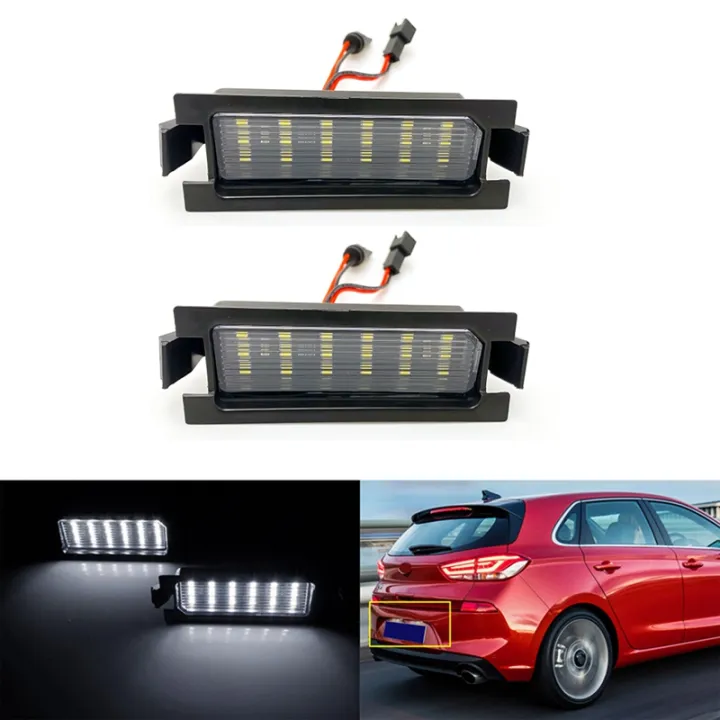 Car LED Number License Plate Lights for Hyundai Accent I30 Elantra GT