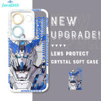 เคสโทรศัพท์ ZeroQiQi สำหรับ Tecno Camon 20 20 Pro ของแท้กันกระแทกแบบกลไกเย็นนักรบเคสโทรศัพท์คริสตัลปลอกอ่อนคลุมทั้งหมดเคสมือถือใสป้องกันกล้อง