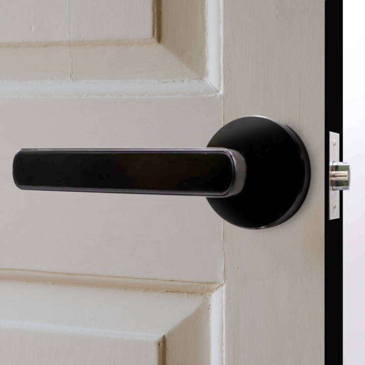 yale-yefla010blk-มือจับก้านโยก-ระบบสแกนลายนิ้วมือ-fingerprint-lever-handle-สีดำ