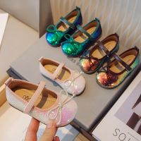 【hot】✒❖☁  Perlage Sequin Ballet Flats Baby Glitter Mary Loafers Toddler Kids Soft Sole Performance Shoes