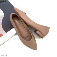 ✌HaloBangkok รองเท้า Flat Shoes หนังพียู รุ่น LA4535✣