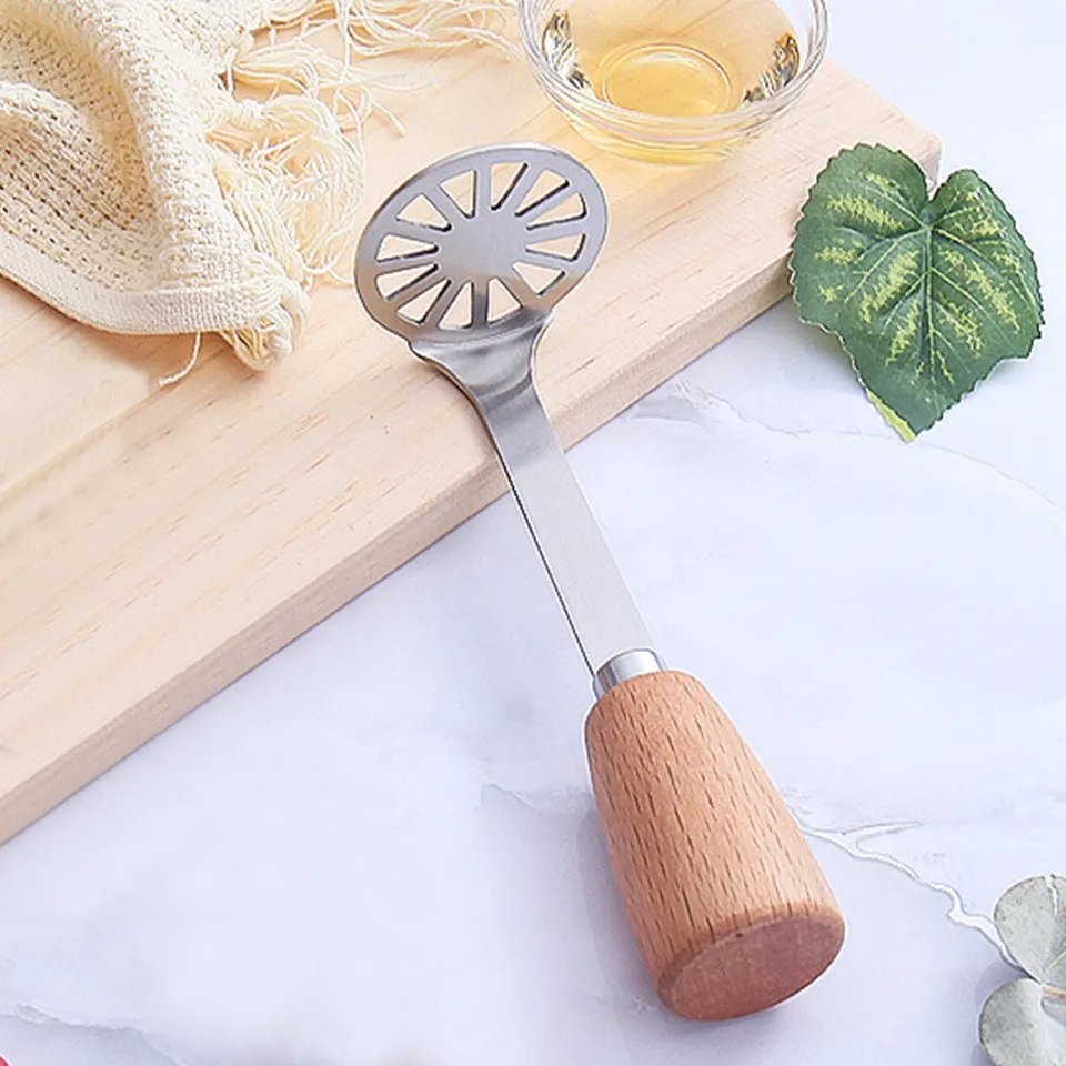 1pc Potato Masher, Non-Scratch Silicone Potato Masher, Kitchen Tool,  Potatoes Masher, Stainless Steel Wrapped In Premium Silicone, Potato  Smasher, Ki