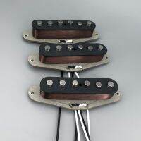 KR-ST Vintage V70 SSS Handwound Alnico 5 Guitar Pickups Grey Bottom Plate  Plain Enamel Wires