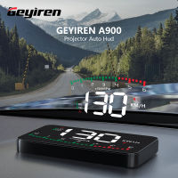 GEYIREN A900 Auto Hud Display Car Projector Alarm EOBD OBD2 Head Up Display Speedometer Windshield Electronic Accessories