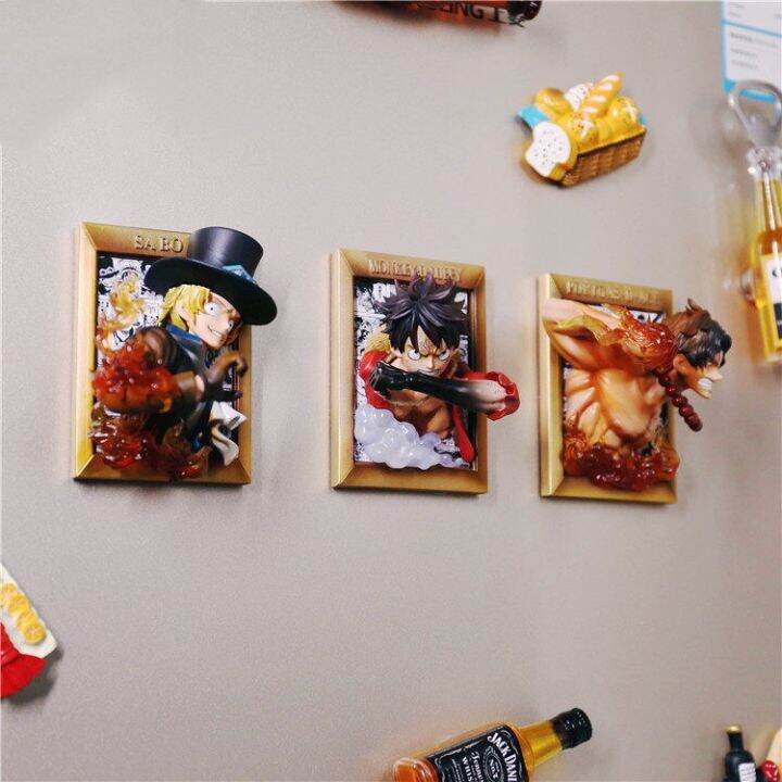 anime-ace-luffy-sabo-3d-photo-frame-ornaments-action-figure-home-decorations-pvc-collection-model-kids-toys-gift