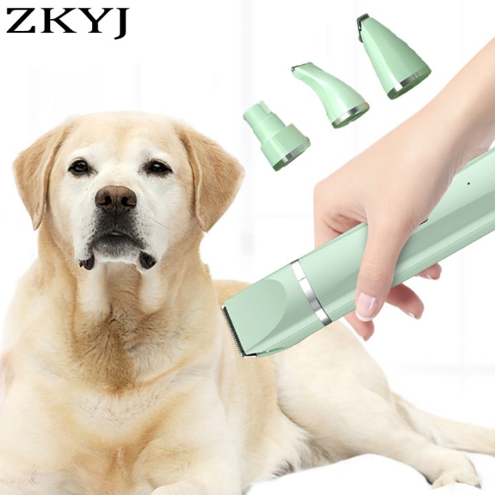 4-in-1-pet-electric-hair-clipper-with-4-blades-grooming-trimmer-nail-grinder-professional-recharge-haircut-for-dogs-cat