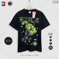 [ส่งฟรี] เสื้อยืด HULK ฮัลค์ สกรีนลายหน้าหลัง ลิขสิทธิ์แท้ มาร์เวล รุ่น MX-004 เสื้อ Marvel แท้ [M,L,XL,2XL,3XL]