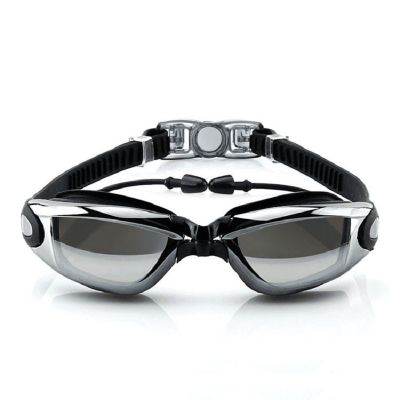 Adult Swimming Goggles with Earplug Anti-fog UV Protection Men Women Professional Swim Glasses Adjustable Silicone Swim Eyewear Accessories Accessorie