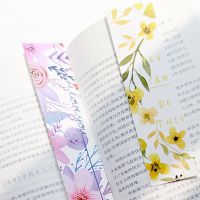 30Pcs/pack Flowers Bookmarks Message Cards Book Notes Paper Page Holder Paper Clip for Kids Gift Korean School Stationery Supply