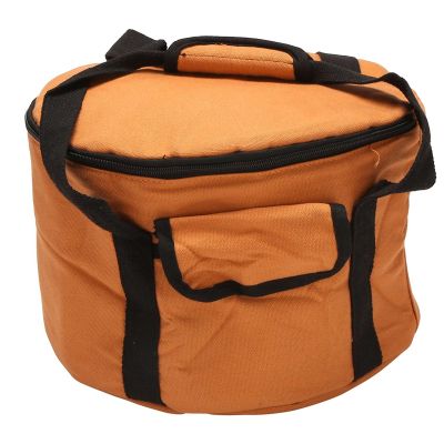 Waterproof Picnic Basket Cooler Storage Bag Camping Cookware Tote Pouch Large Round Canvas Thermal Cooler Bag