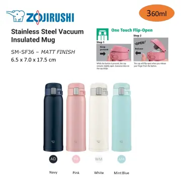 Zojirushi Water Bottle Screw Stainless Steel Mug Seamless 0.48L Mint Blue SM-ZA48-Am